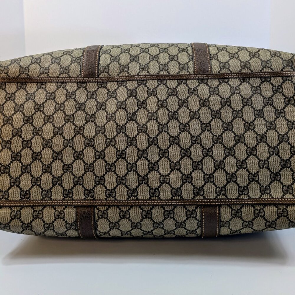 Gucci Vintage Large Boston Bag in GG Supreme Coated Canvas - Picture 8 of 16